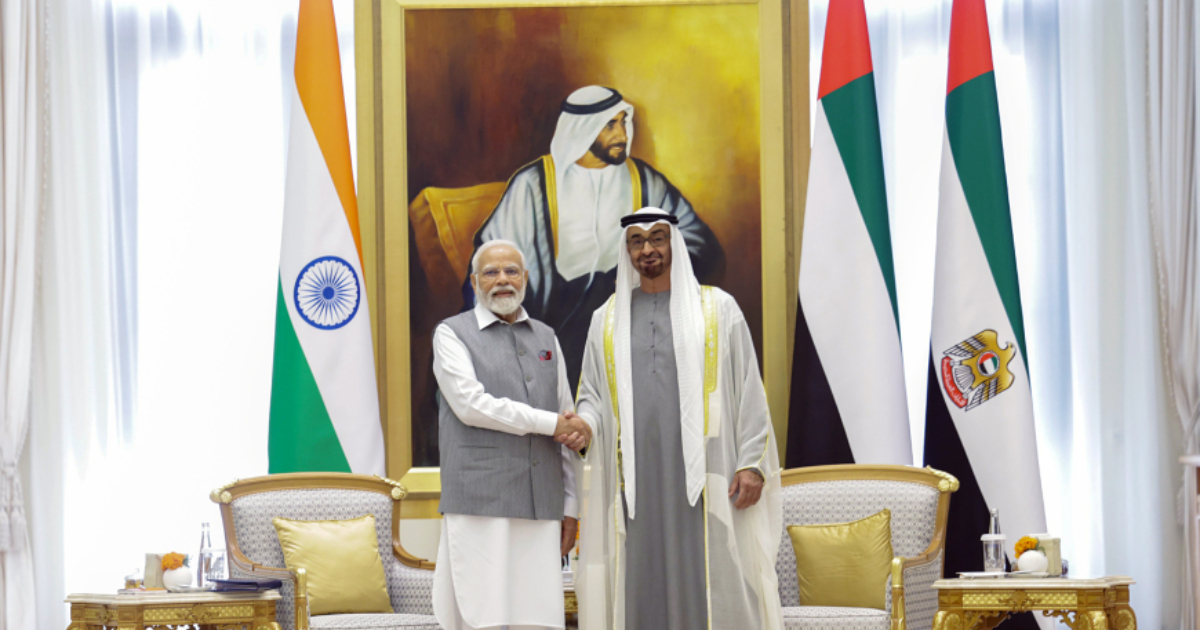 UAE President Mohammed bin Zayed Al Nahyan arrives in New Delhi to attend G20 Summit